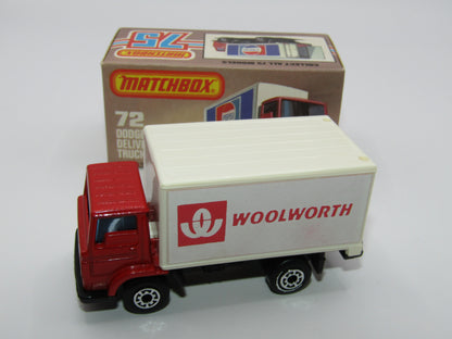 Matchbox Superfast 72E Dodge Delivery Truck Woolworth Promotional Model