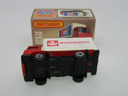 Matchbox Superfast 72E Dodge Delivery Truck Woolworth Promotional Model