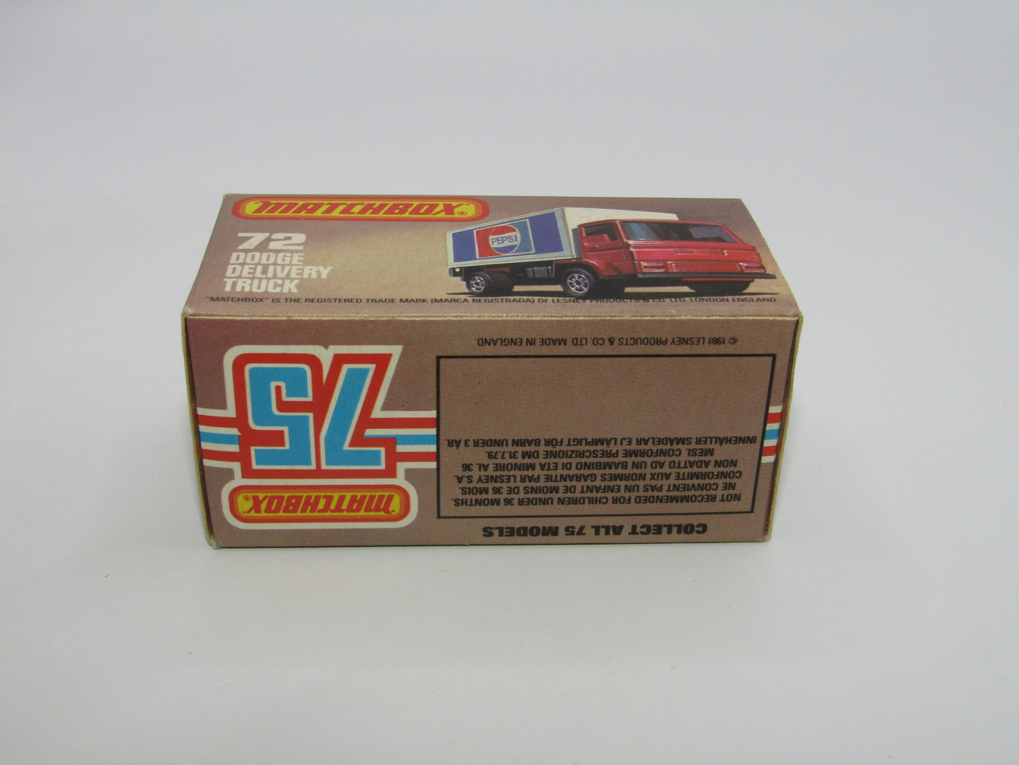 Matchbox Superfast 72E Dodge Delivery Truck Woolworth Promotional Model