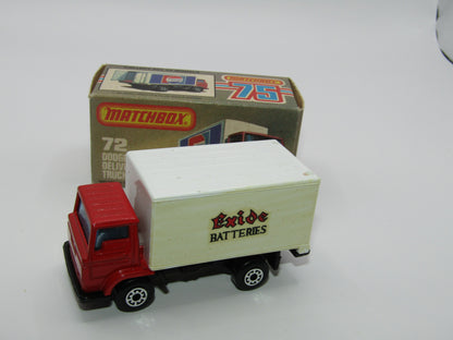 Matchbox Superfast 72E Dodge Delivery Truck Exide Batteries Promotional Model