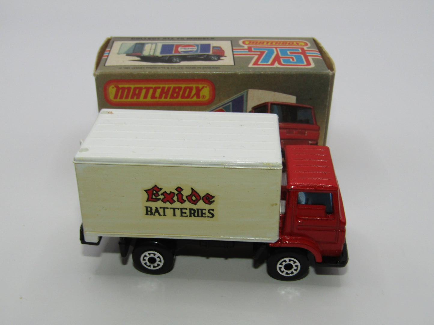 Matchbox Superfast 72E Dodge Delivery Truck Exide Batteries Promotional Model