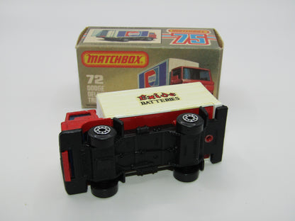Matchbox Superfast 72E Dodge Delivery Truck Exide Batteries Promotional Model