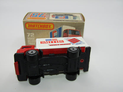 Matchbox Superfast 72E Dodge Delivery Truck Smiths Crisps Chrome Hubs