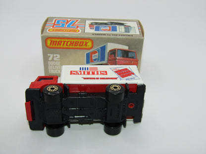 Matchbox Superfast 72E Dodge Delivery Truck Smiths Crisps GOLD Wheels