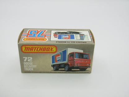 Matchbox Superfast 72E Dodge Delivery Truck Smiths Crisps GOLD Wheels