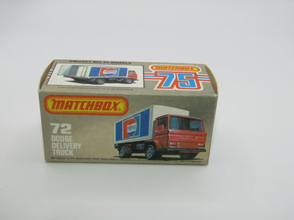 Matchbox Superfast 72E Dodge Delivery Truck Smiths Crisps GOLD Wheels