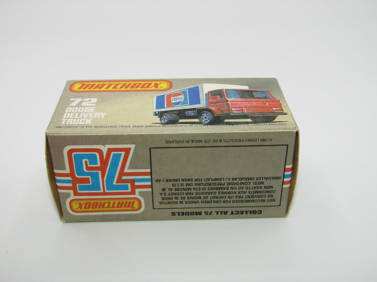 Matchbox Superfast 72E Dodge Delivery Truck Smiths Crisps GOLD Wheels