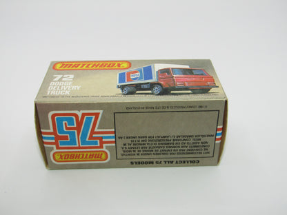 Matchbox Superfast 72E Dodge Delivery Truck Smiths Crisps GOLD Wheels
