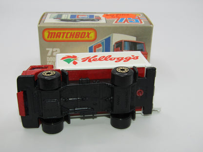Matchbox Superfast 72E Dodge Delivery Truck Kellogs Crisps GOLD Wheels