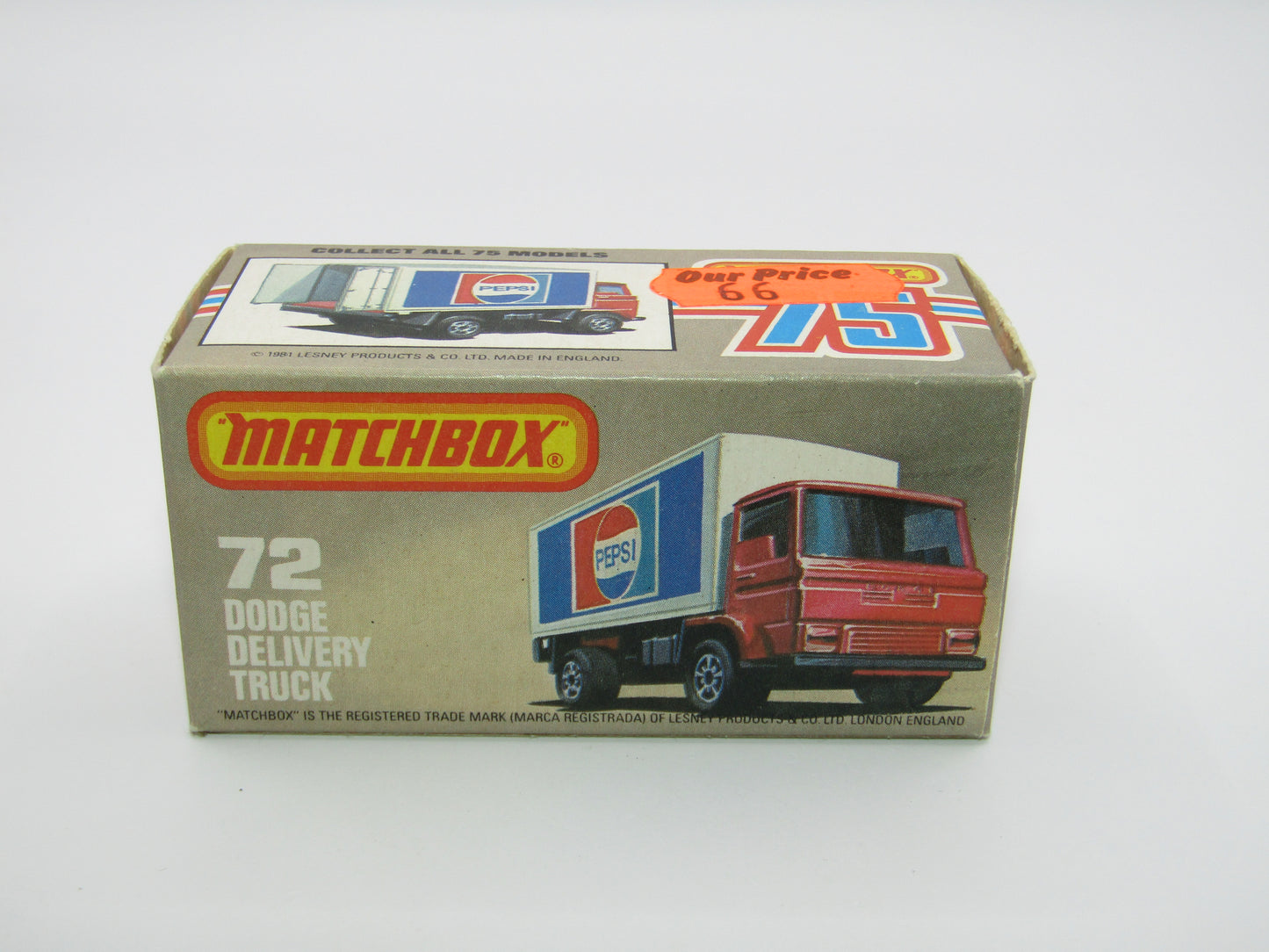 Matchbox Superfast 72E Dodge Delivery Truck Kellogs Crisps GOLD Wheels