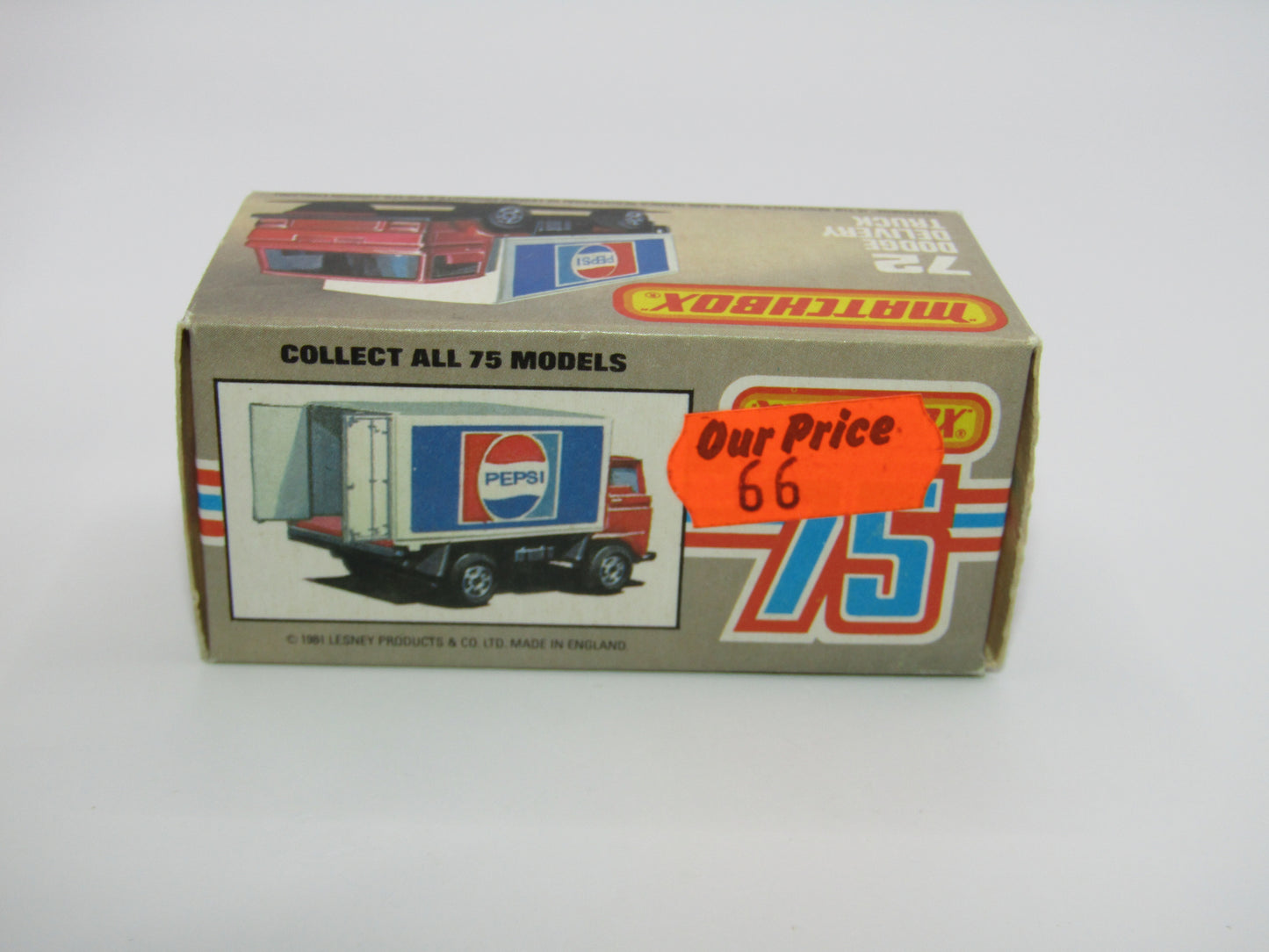 Matchbox Superfast 72E Dodge Delivery Truck Kellogs Crisps GOLD Wheels