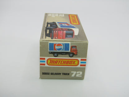 Matchbox Superfast 72E Dodge Delivery Truck Kellogs Crisps GOLD Wheels