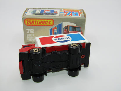 Matchbox Superfast 72E Dodge Delivery Truck Pepsi GOLD Wheels
