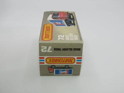Matchbox Superfast 72E Dodge Delivery Truck Pepsi GOLD Wheels