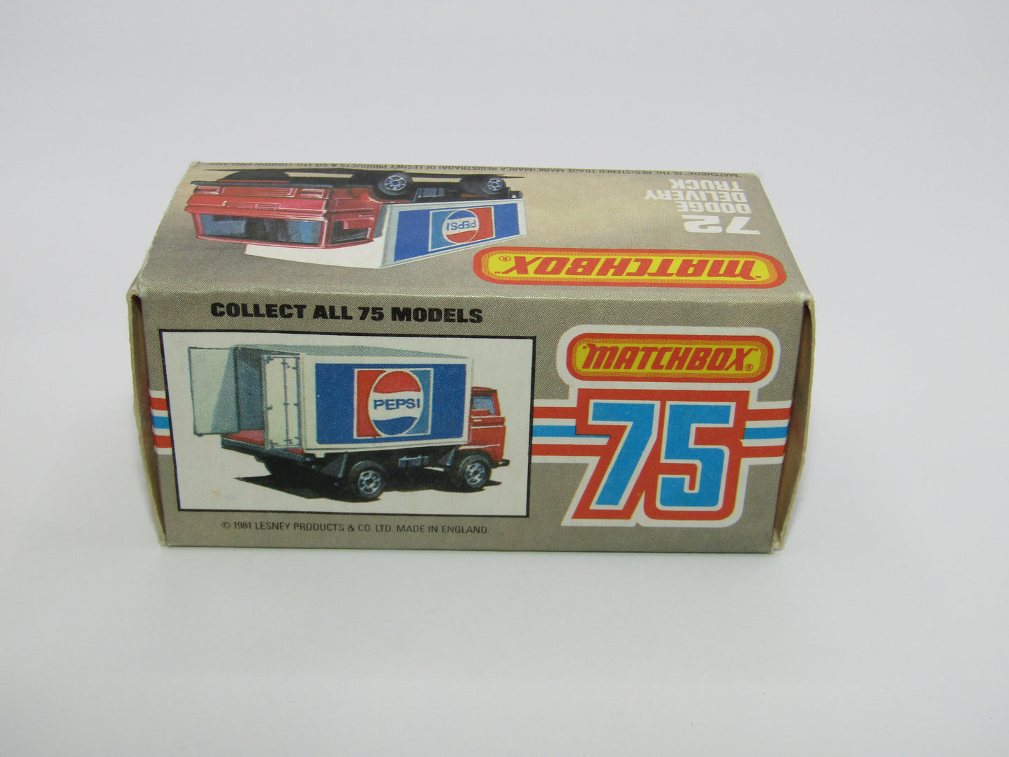 Matchbox Superfast 72E Dodge Delivery Truck Pepsi GOLD Wheels