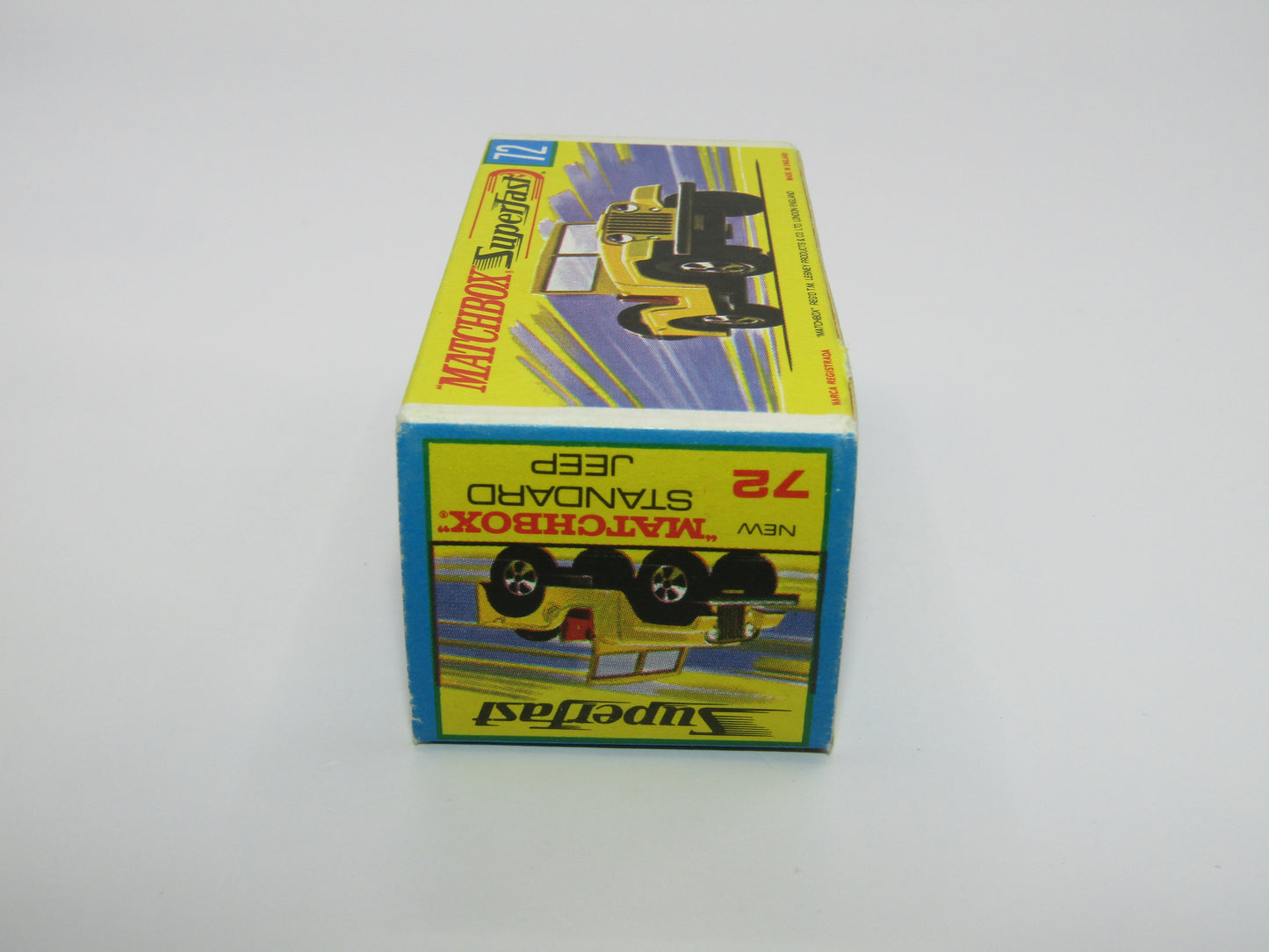 Matchbox Superfast 72A Standard Jeep Yellow RED Axle Clips
