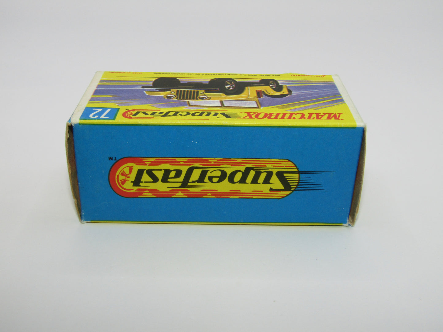 Matchbox Superfast 72A Standard Jeep Yellow RED Axle Clips