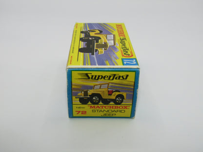 Matchbox Superfast 72A Standard Jeep Yellow RED Axle Clips