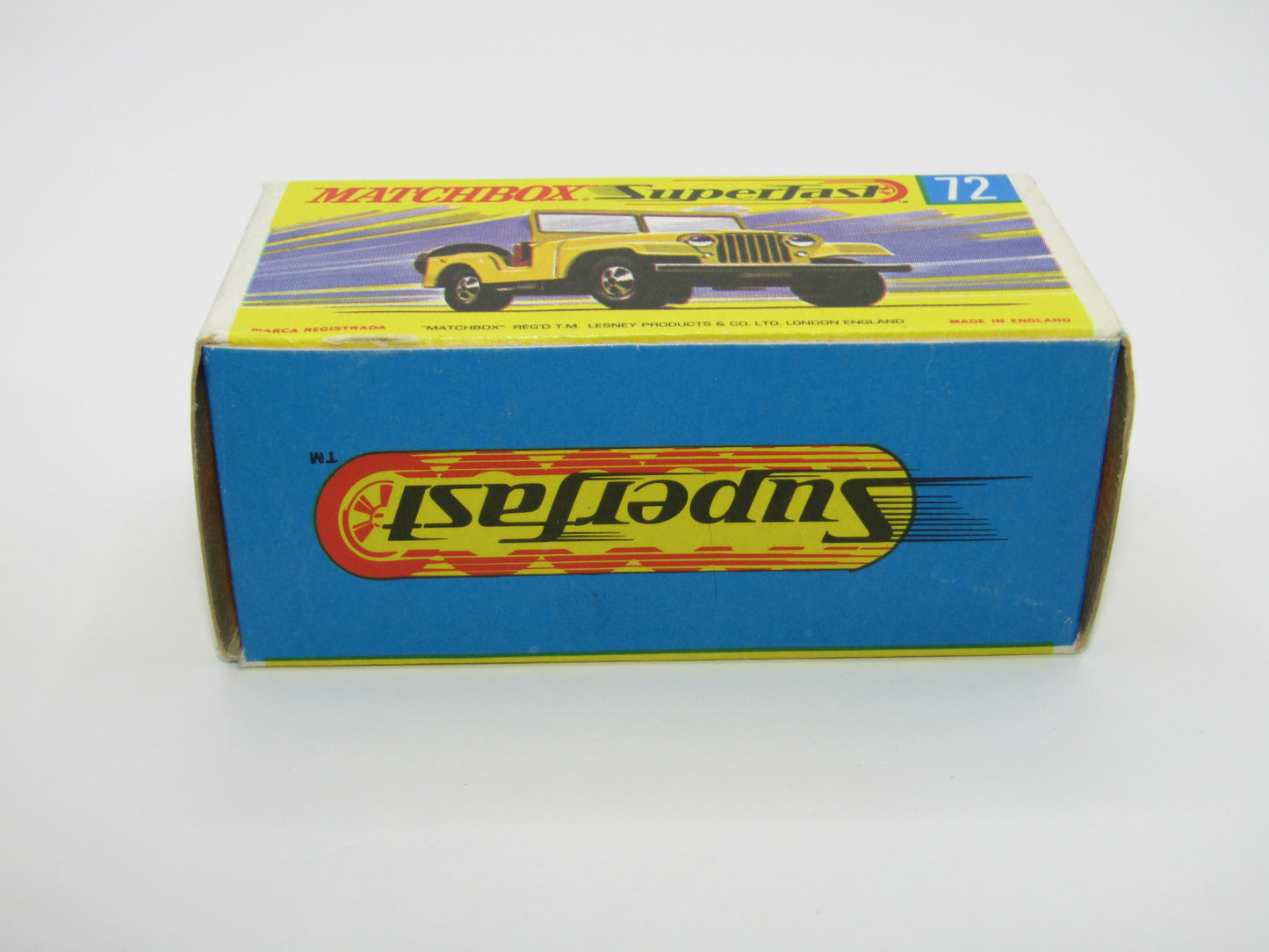 Matchbox Superfast 72A Standard Jeep Yellow RED Axle Clips