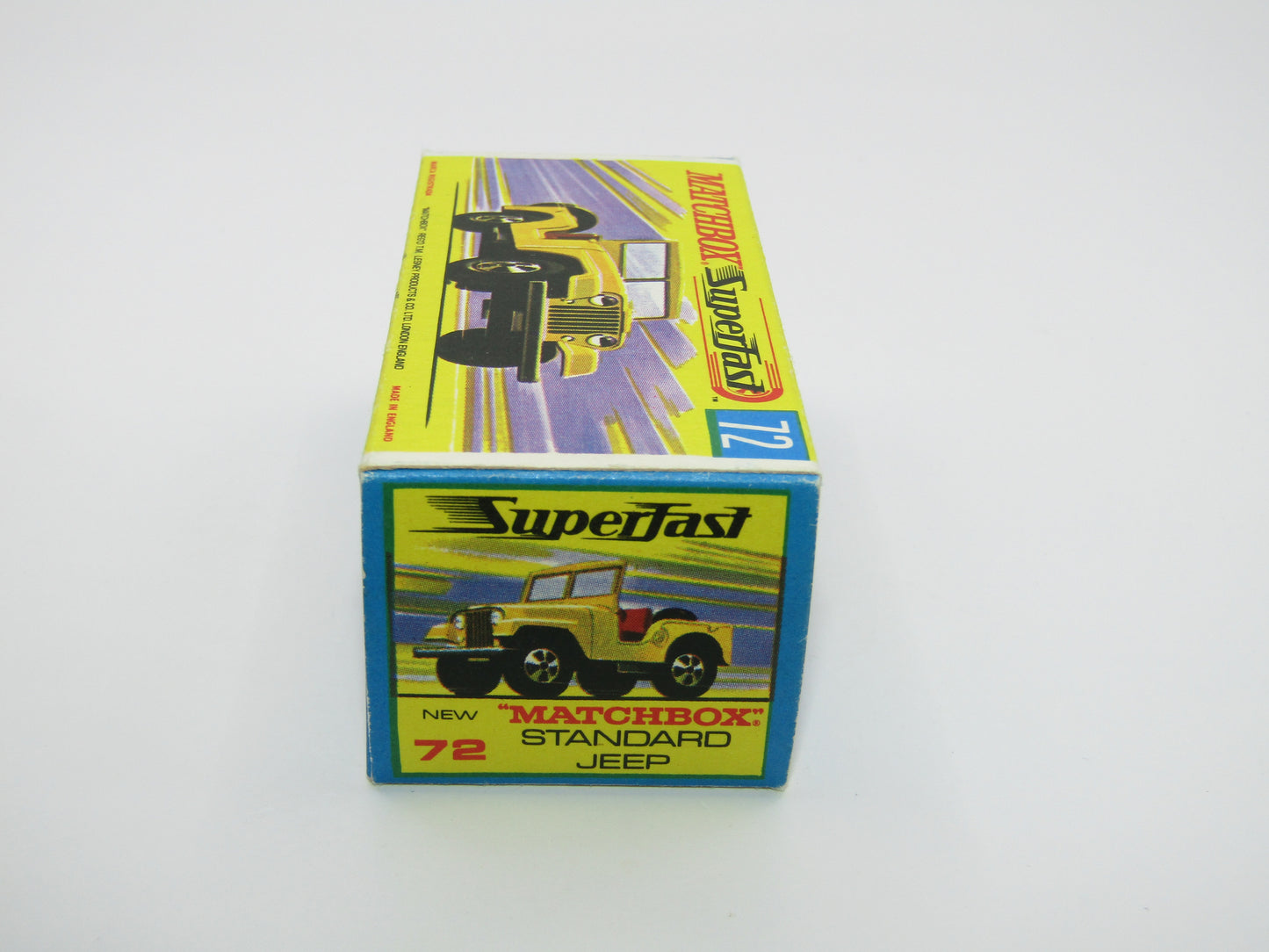 Matchbox Superfast 72A Standard Jeep Yellow BALOON Wheels