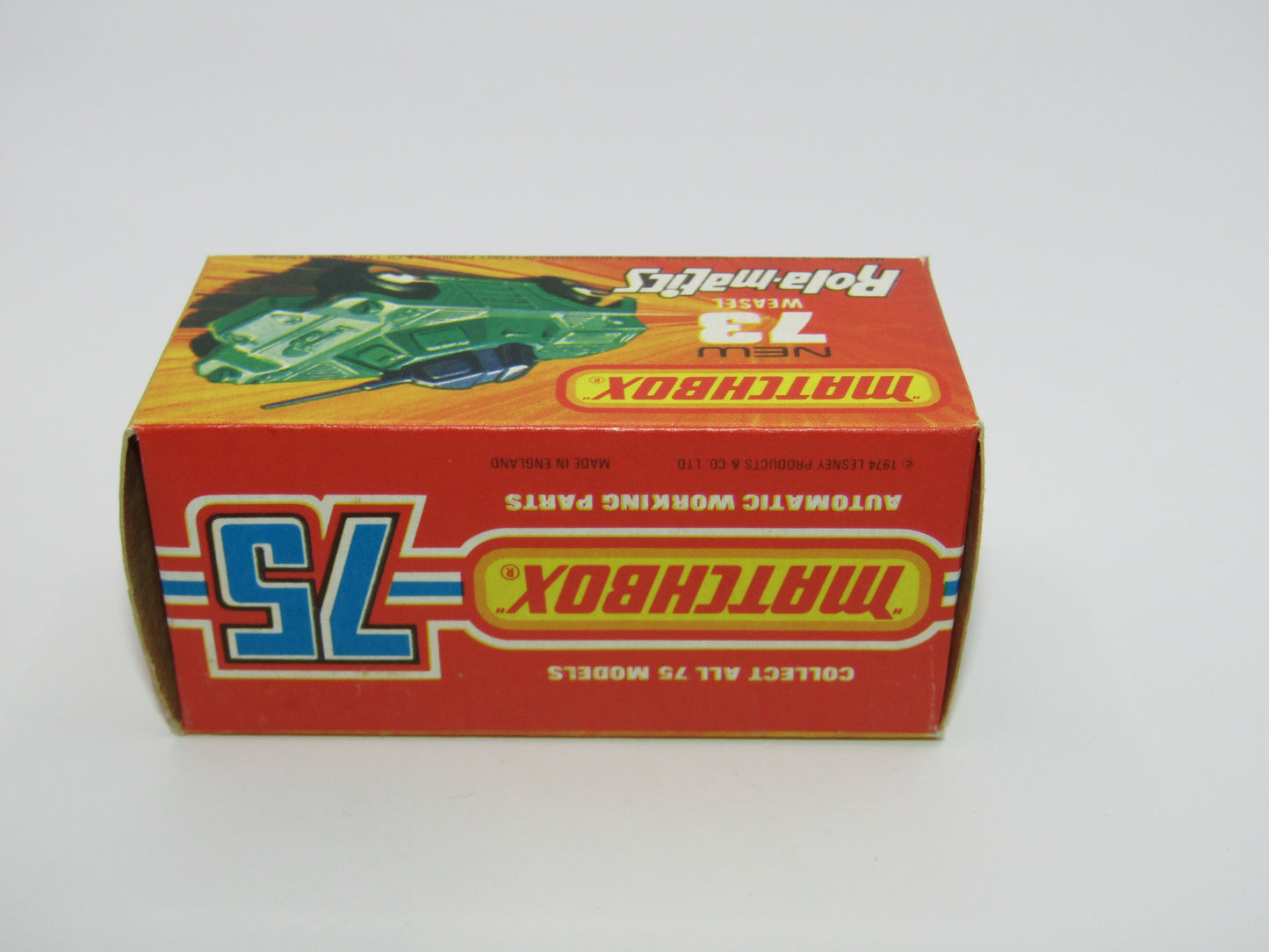 Matchbox Superfast 73B Weasel Olive Green CHROME Wheels