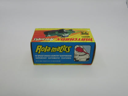 Matchbox Superfast 73B Weasel Olive Green BLUE Base Spinner Rare