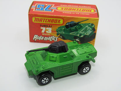 Matchbox Superfast 73B Weasel Light Metallic Green