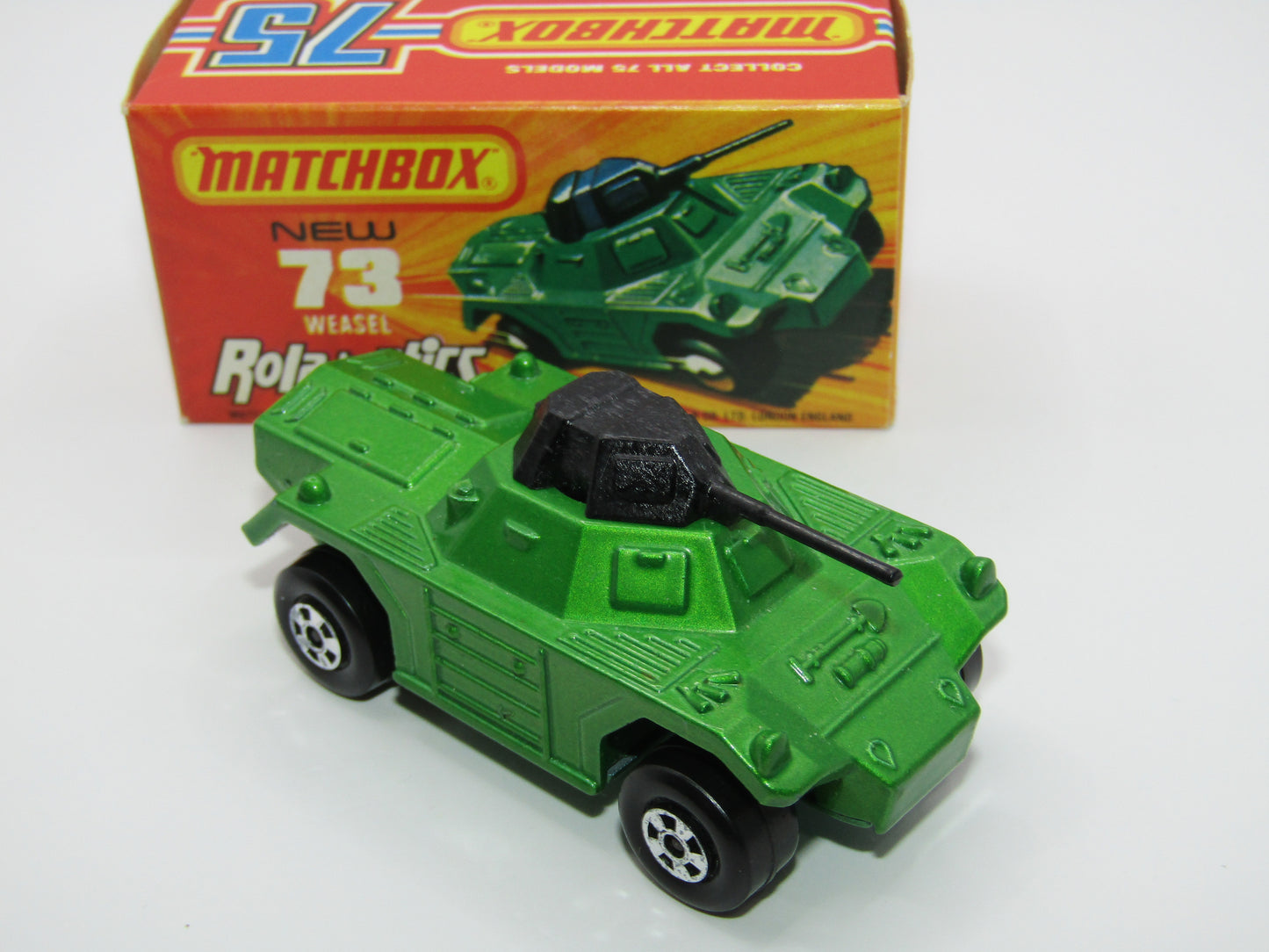 Matchbox Superfast 73B Weasel Light Metallic Green
