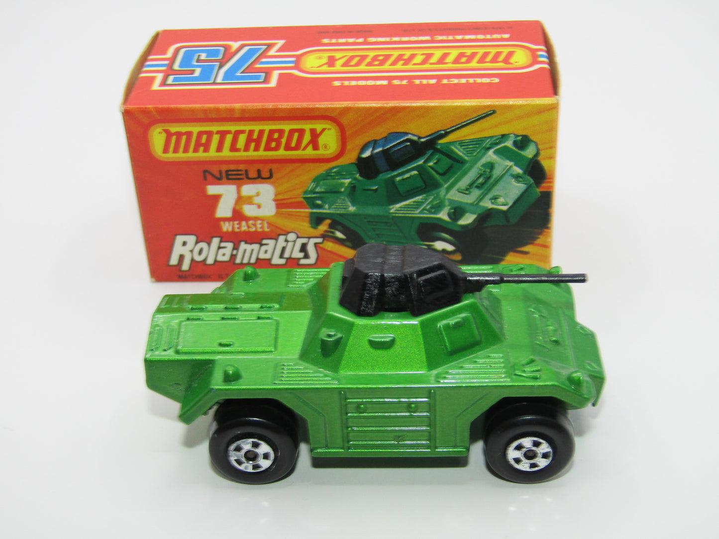 Matchbox Superfast 73B Weasel Light Metallic Green