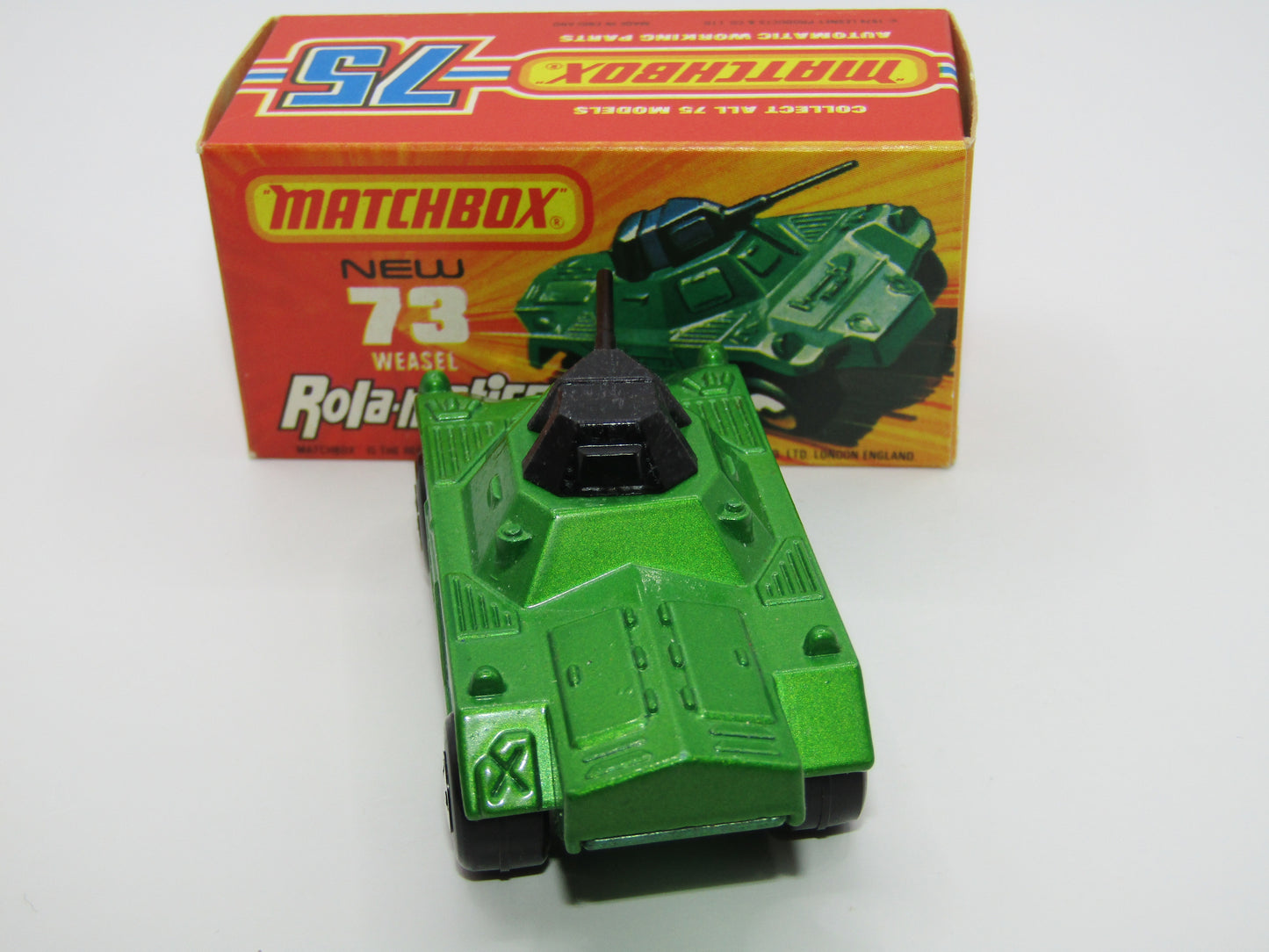 Matchbox Superfast 73B Weasel Light Metallic Green