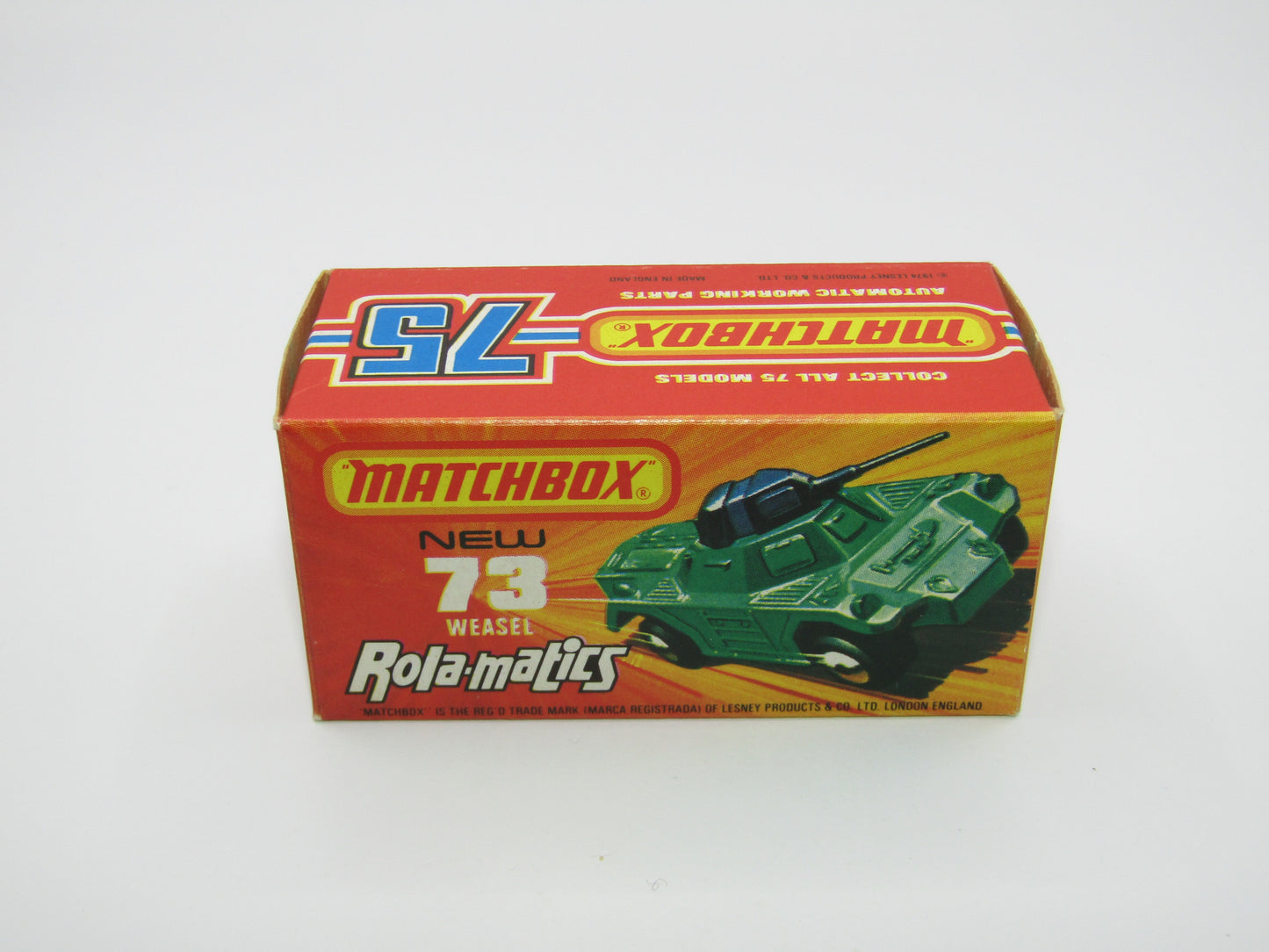 Matchbox Superfast 73B Weasel Light Metallic Green