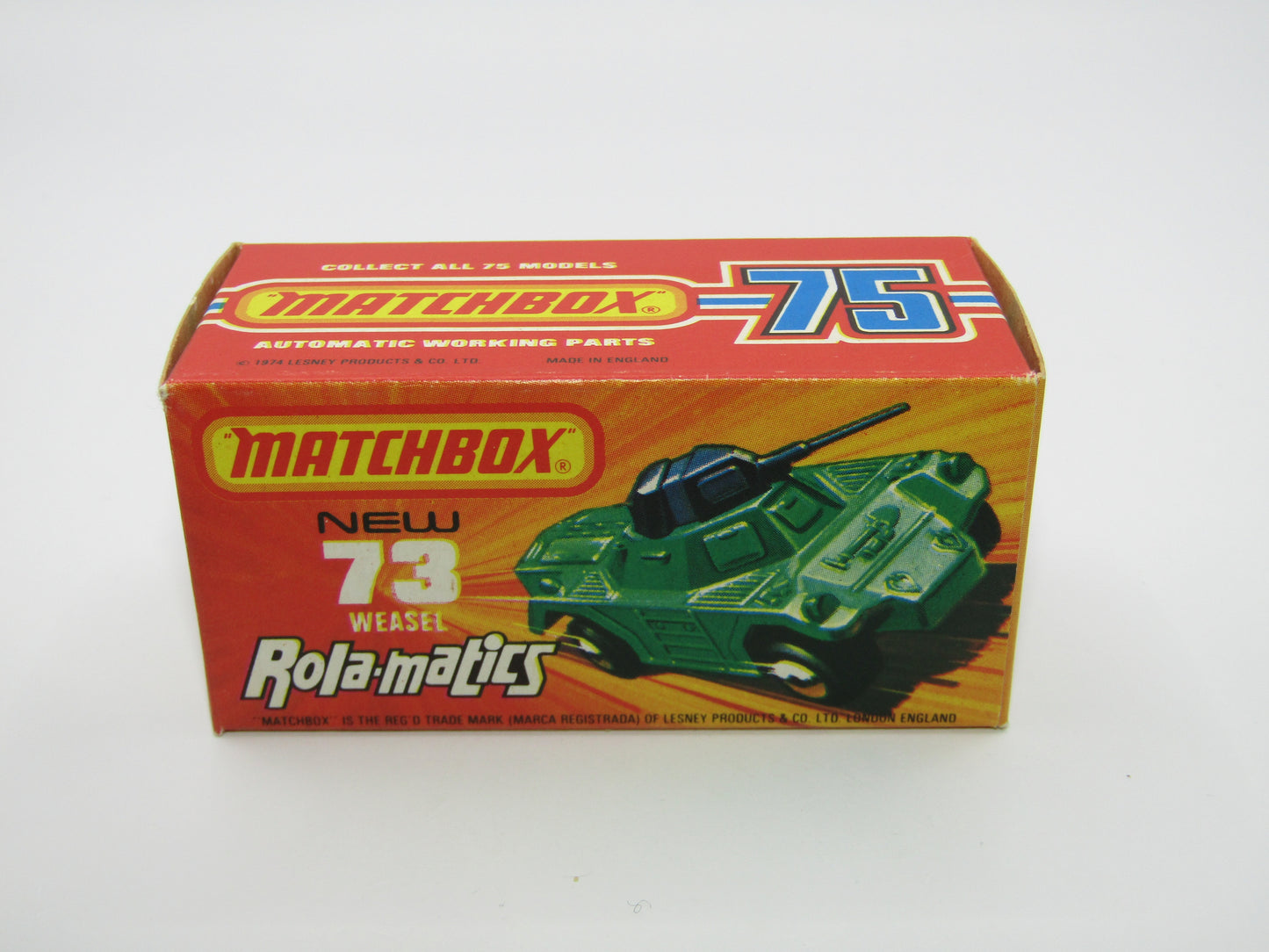 Matchbox Superfast 73B Weasel Light Metallic Green