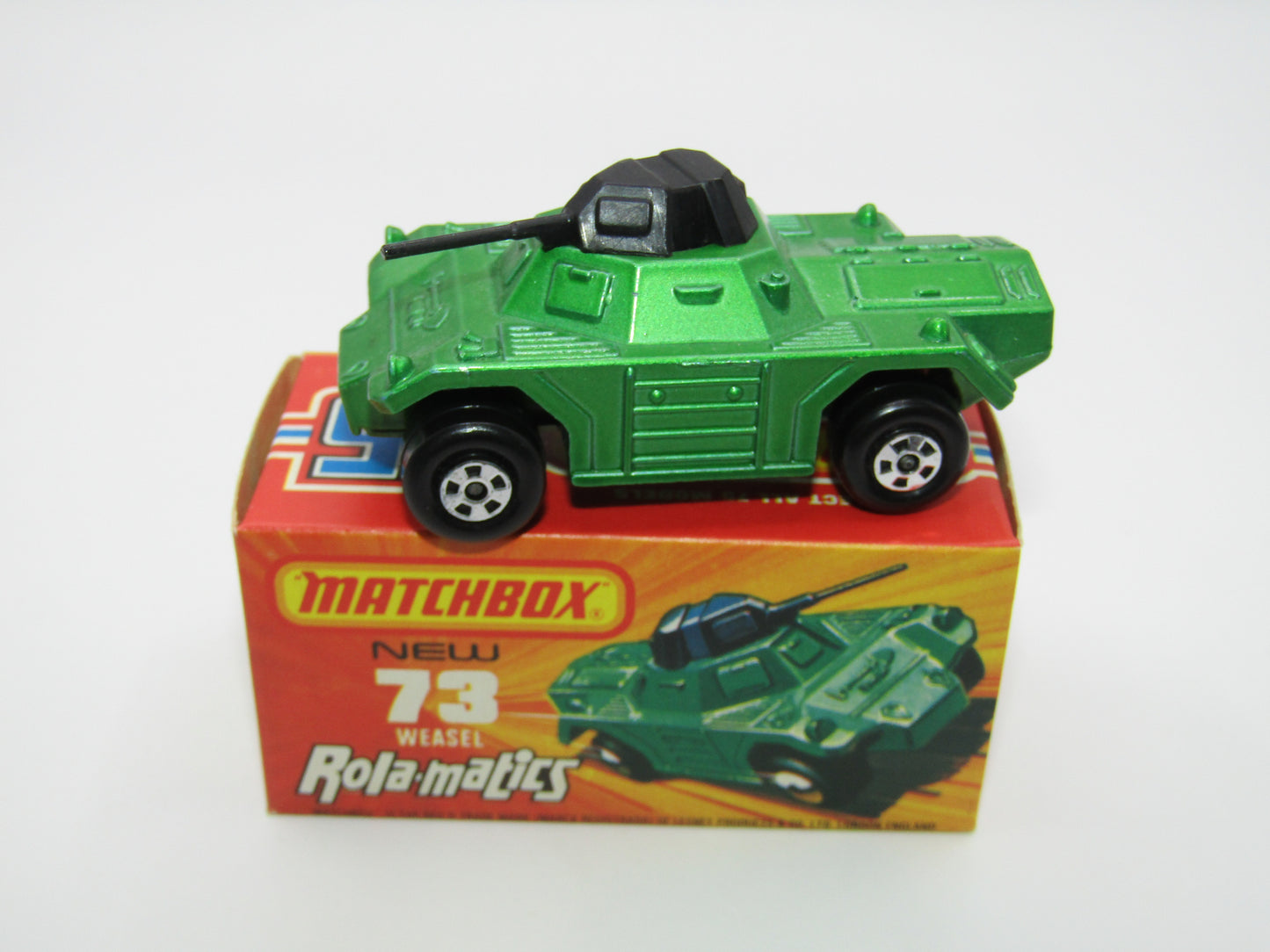 Matchbox Superfast 73B Weasel DARK Metallic Green