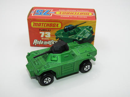 Matchbox Superfast 73B Weasel DARK Metallic Green