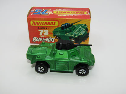 Matchbox Superfast 73B Weasel DARK Metallic Green
