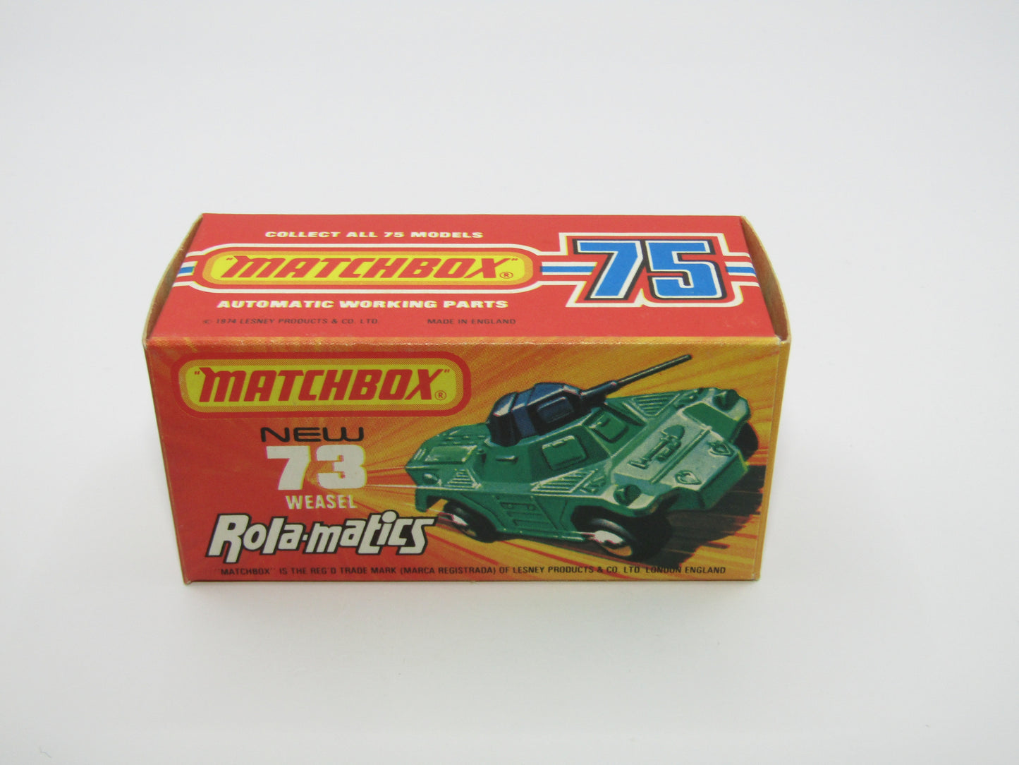 Matchbox Superfast 73B Weasel DARK Metallic Green