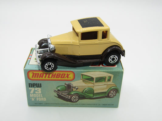 Matchbox Superfast 73C Model A Ford Beige Amber Windows