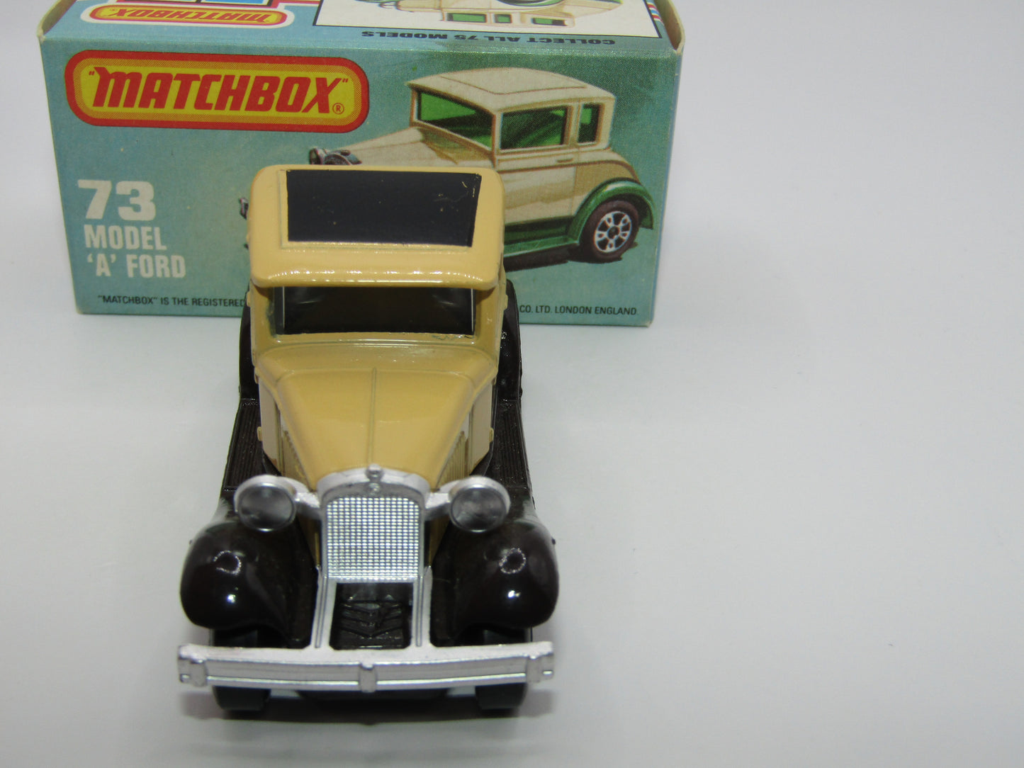 Matchbox Superfast 73C Model A Ford Beige Clear Windows
