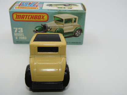 Matchbox Superfast 73C Model A Ford Beige Clear Windows