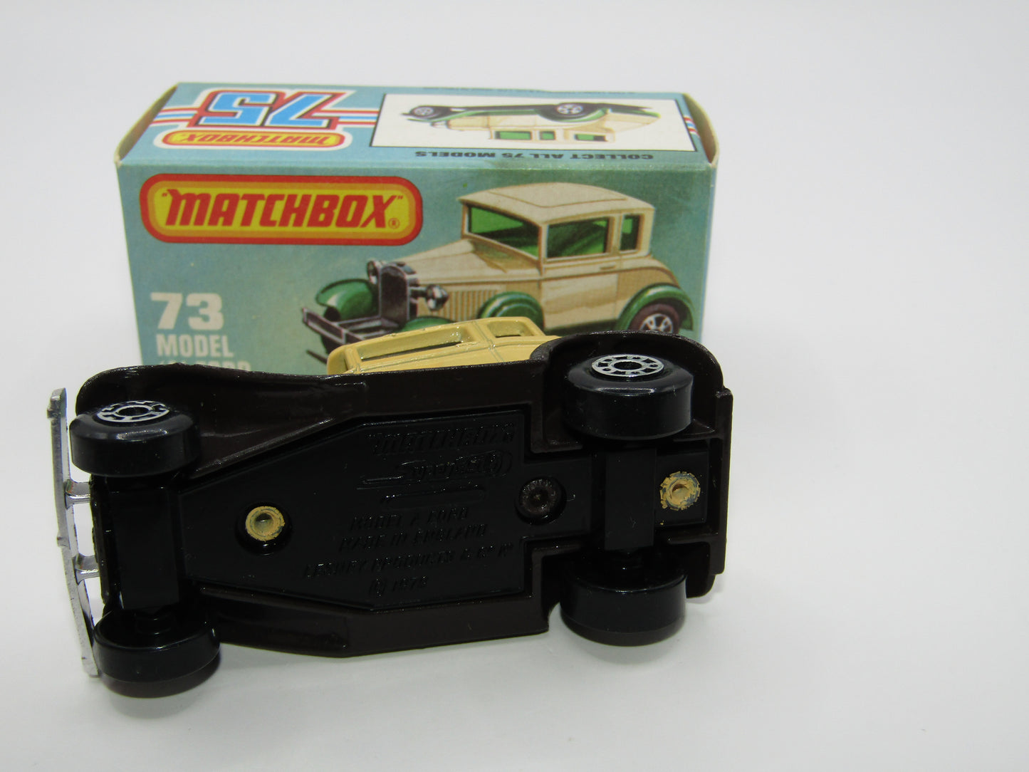 Matchbox Superfast 73C Model A Ford Beige Clear Windows