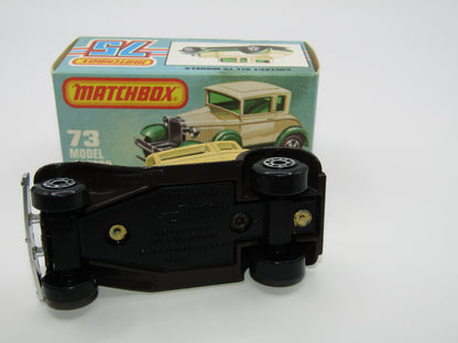 Matchbox Superfast 73C Model A Ford Beige Clear Windows