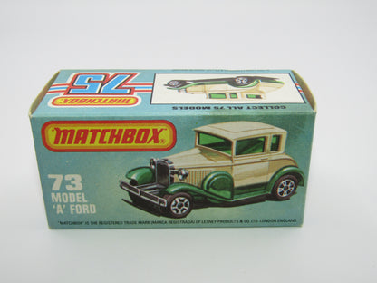 Matchbox Superfast 73C Model A Ford Beige Clear Windows