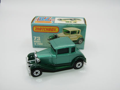 Matchbox Superfast 73C Model A Ford Metallic Green, Green Windows