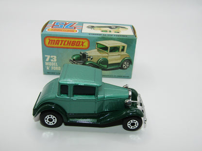 Matchbox Superfast 73C Model A Ford Metallic Green, Green Windows