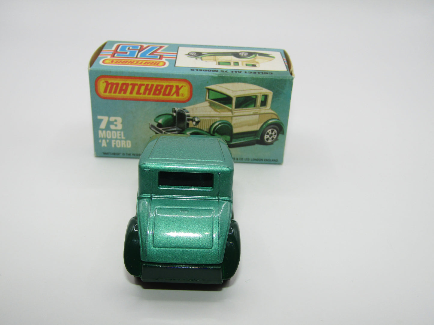Matchbox Superfast 73C Model A Ford Metallic Green, Green Windows