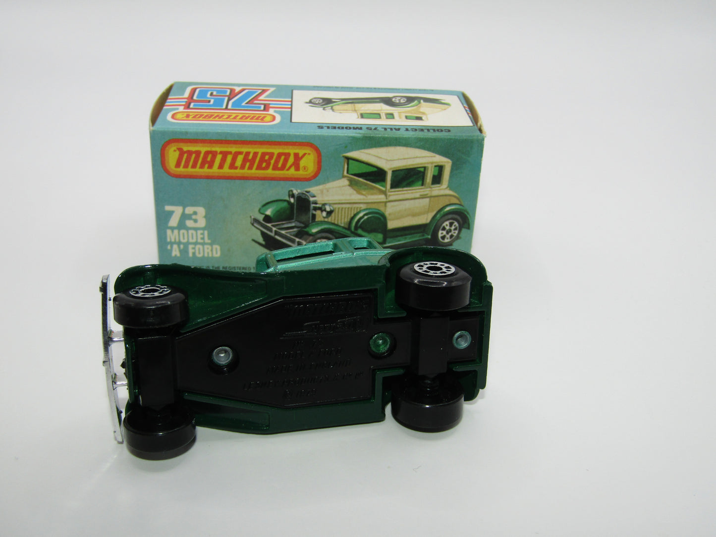 Matchbox Superfast 73C Model A Ford Metallic Green, Green Windows