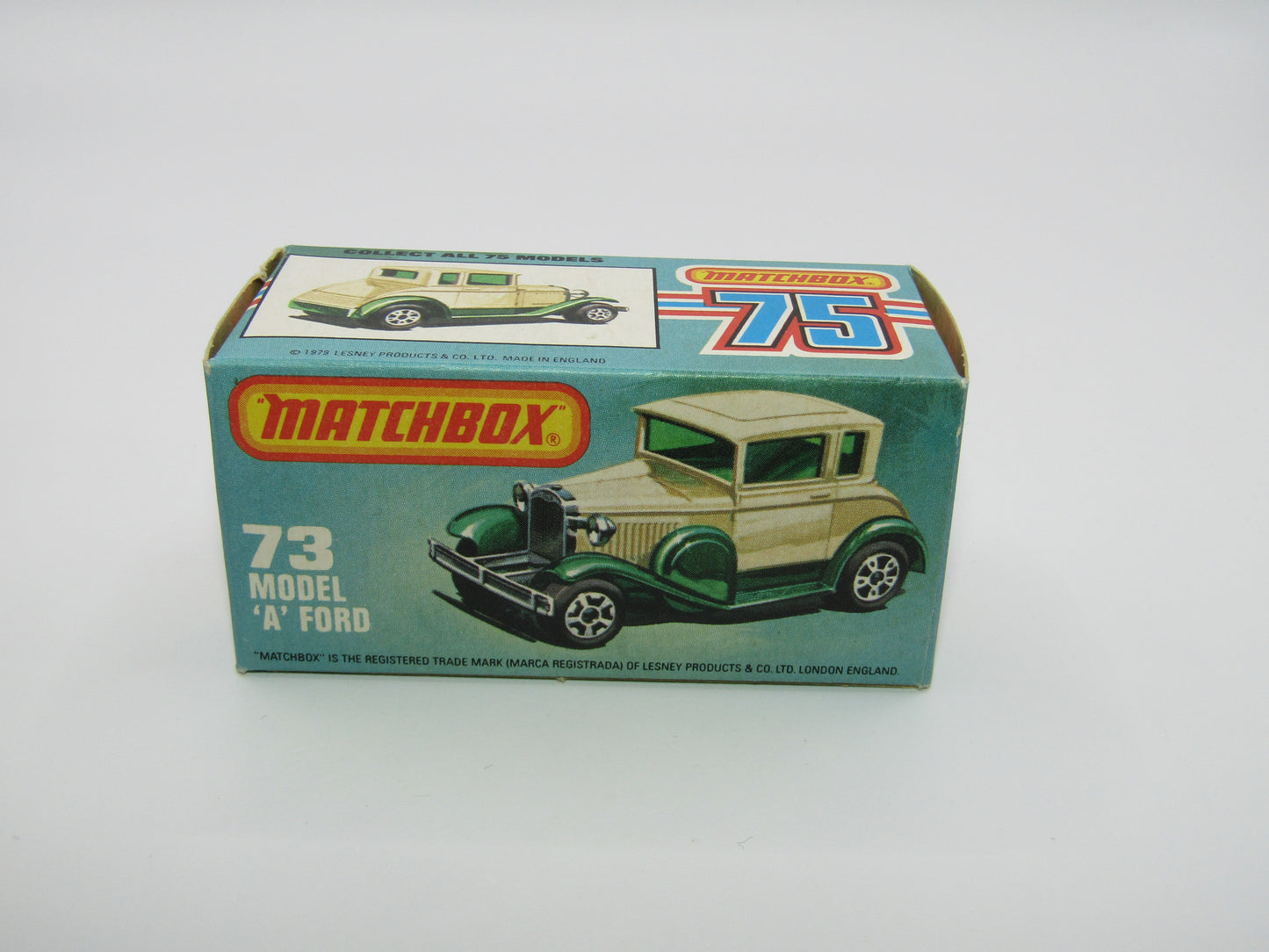 Matchbox Superfast 73C Model A Ford Metallic Green, Green Windows