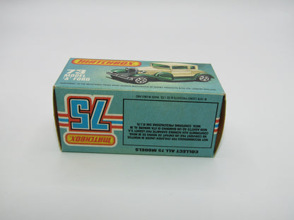 Matchbox Superfast 73C Model A Ford Metallic Green, Green Windows