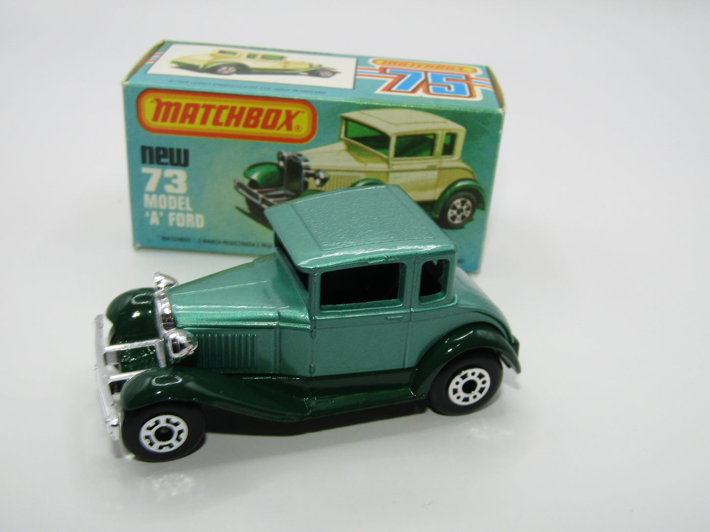 Matchbox Superfast 73C Model A Ford Metallic Green NO WINDOWS