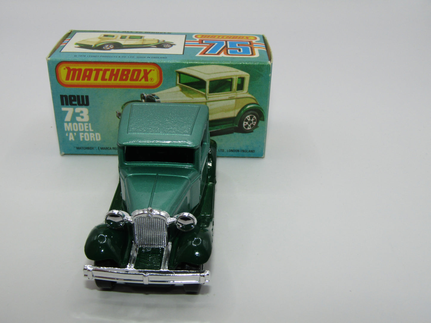 Matchbox Superfast 73C Model A Ford Metallic Green NO WINDOWS